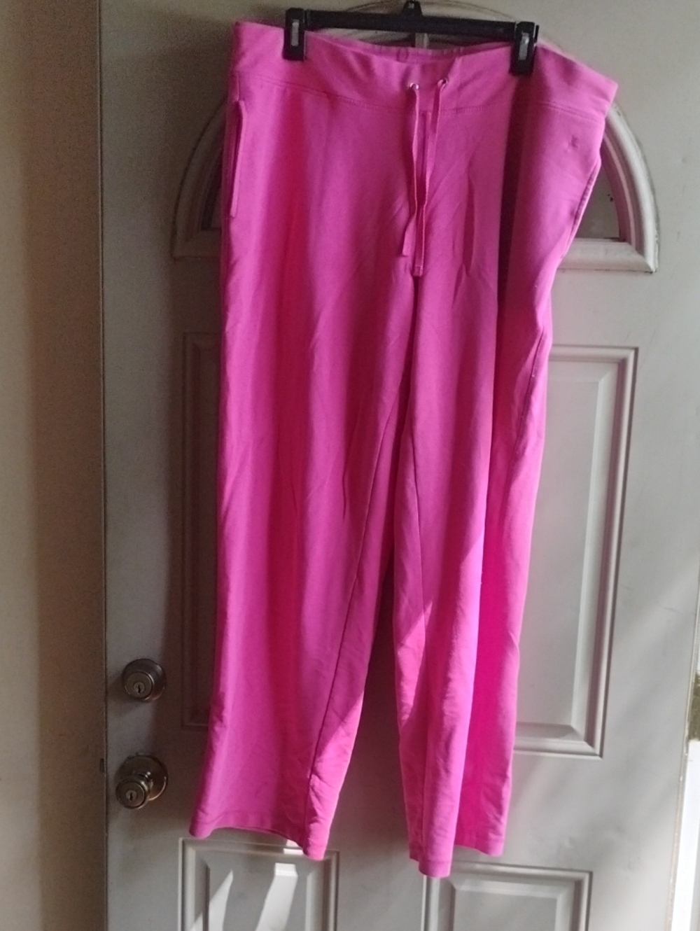 Danskin Now Bright Pink Wide-Leg Drawstring Track Pants